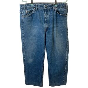 VTG Levis 505 Men's Jeans Orange Tag Regular Fit Straight Leg 40x30 (36x24) Read